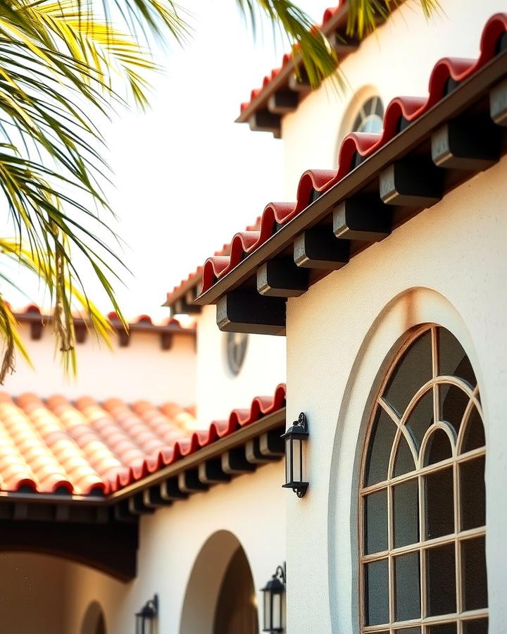 Tile Trimmed Rooflines - 25 spanish style home exterior ideas