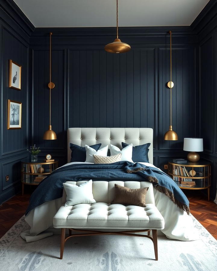 Timeless Elegance with Dark Shiplap - 25 Shiplap Bedroom Ideas