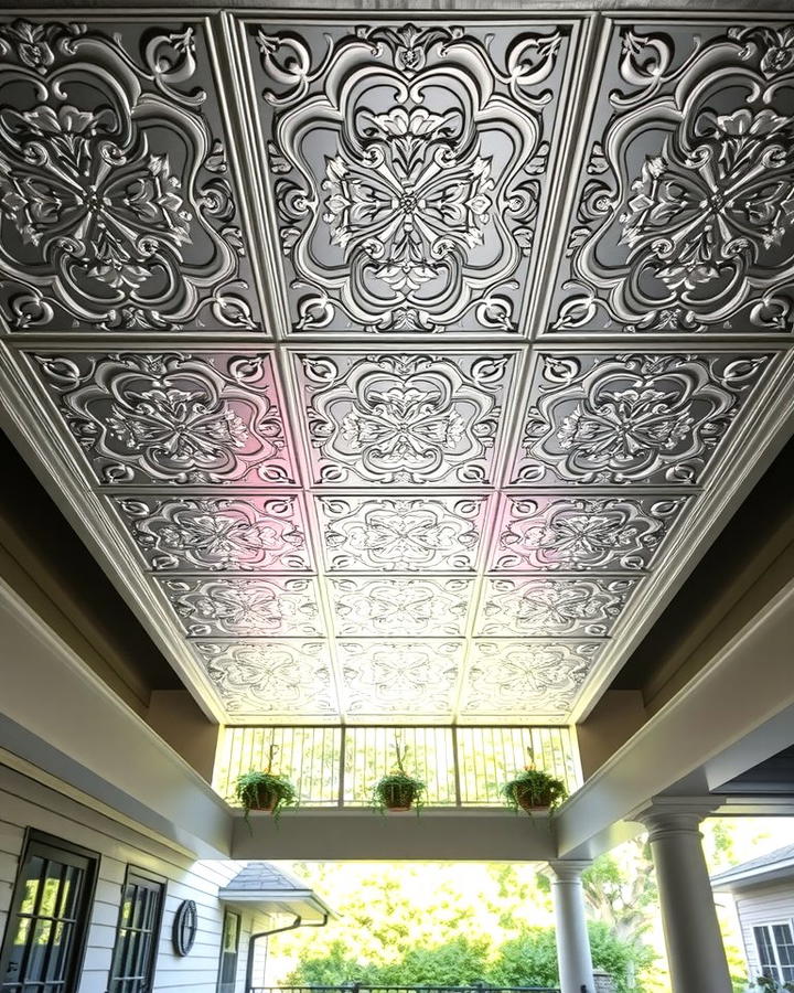 Tin Ceiling Panels for Outdoor Spaces - 25 Tin Ceiling