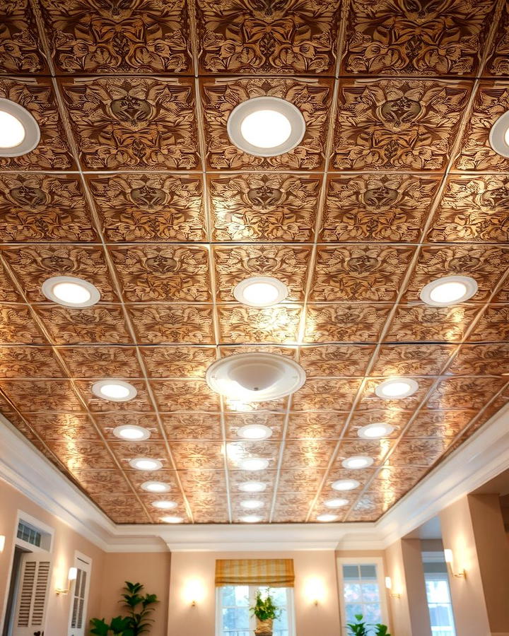 Tin Ceilings with Recessed Lighting - 25 Tin Ceiling