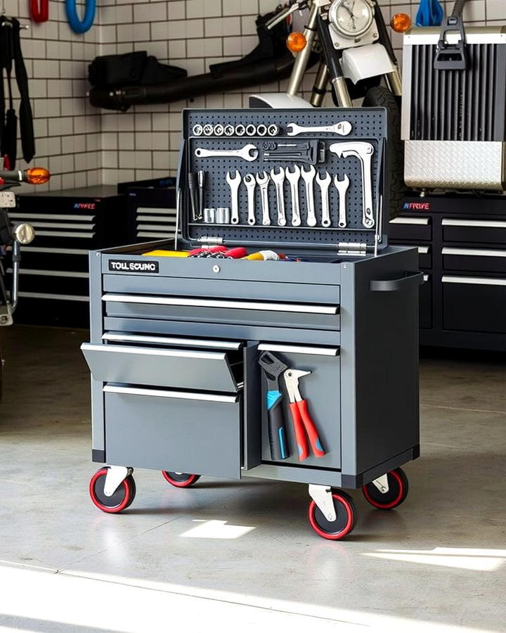 Tool Chest on Wheels - 25 Motorcycle Garage Ideas