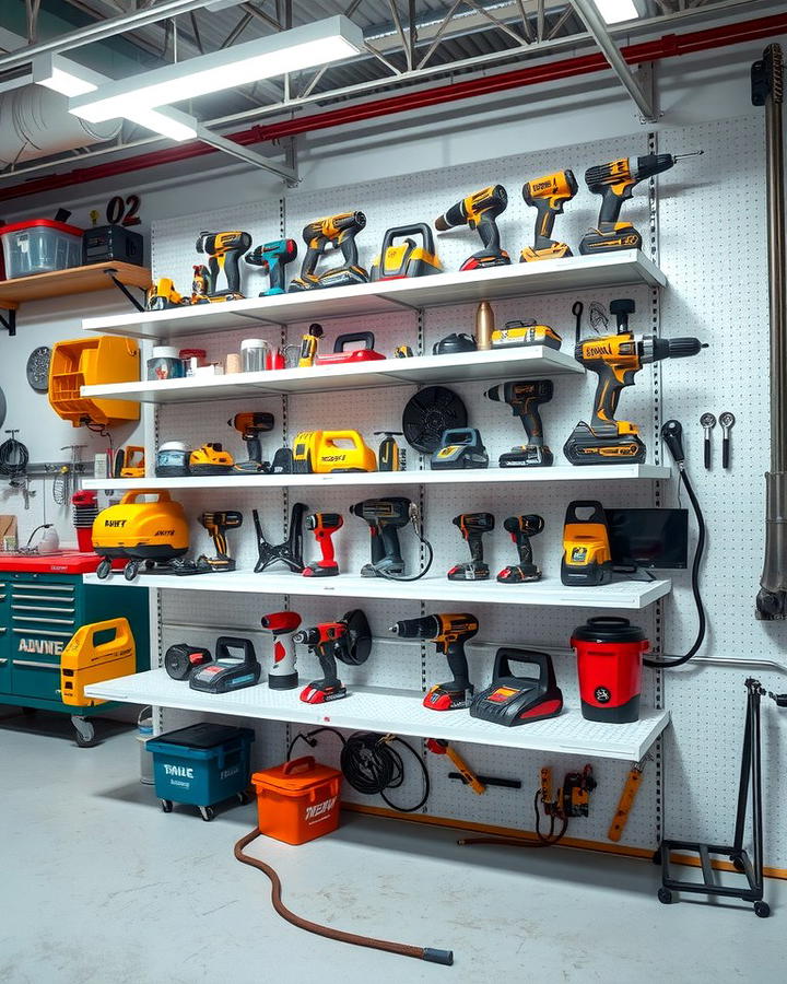 Tool Wall Shelving Units - 25 Power Tool Storage Ideas