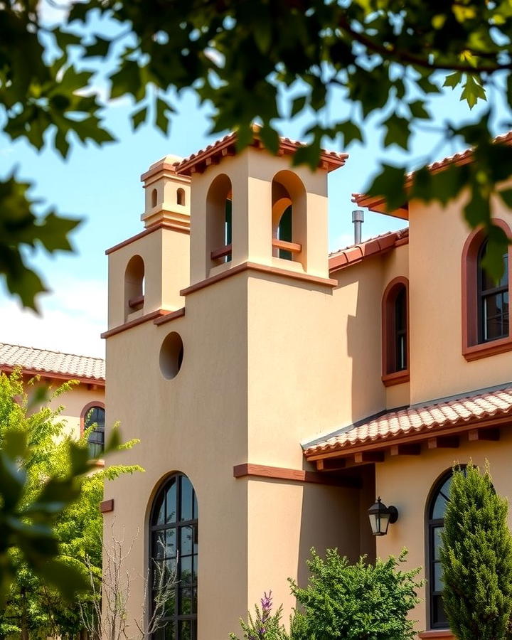 Tower Like Chimneys - 25 spanish style home exterior ideas