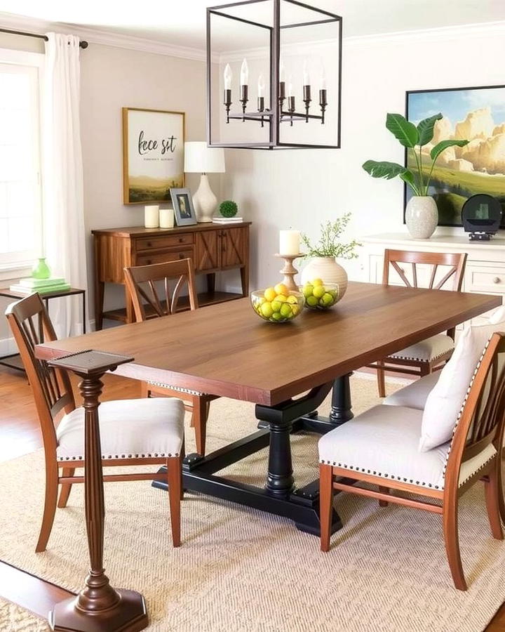 Transitional Dining Tables - 25 Transitional Interior Design Ideas