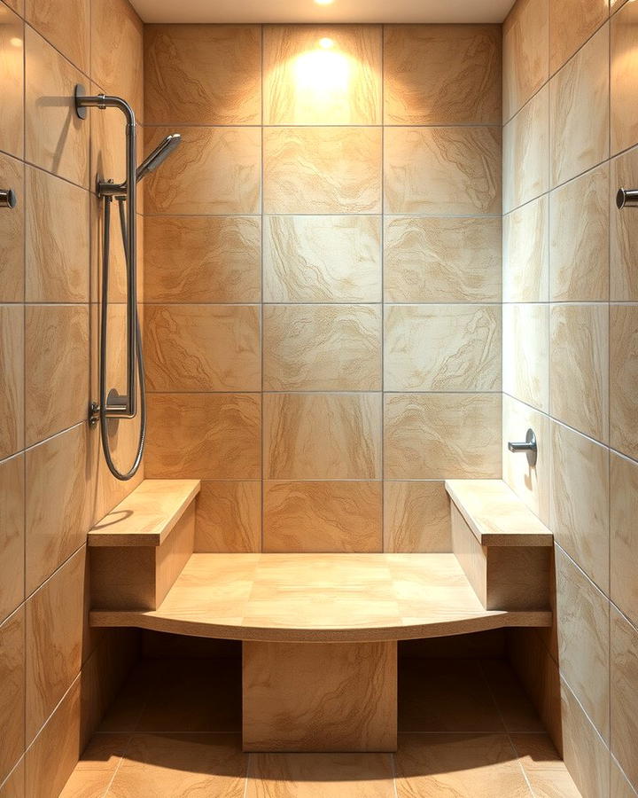 Travertine Shower Bench - 25 Travertine Tile Bathroom Ideas