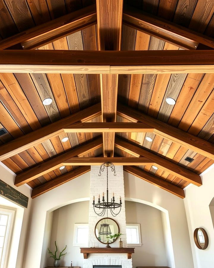 Tray Ceiling with Exposed Beams - 25 tray ceiling ideas