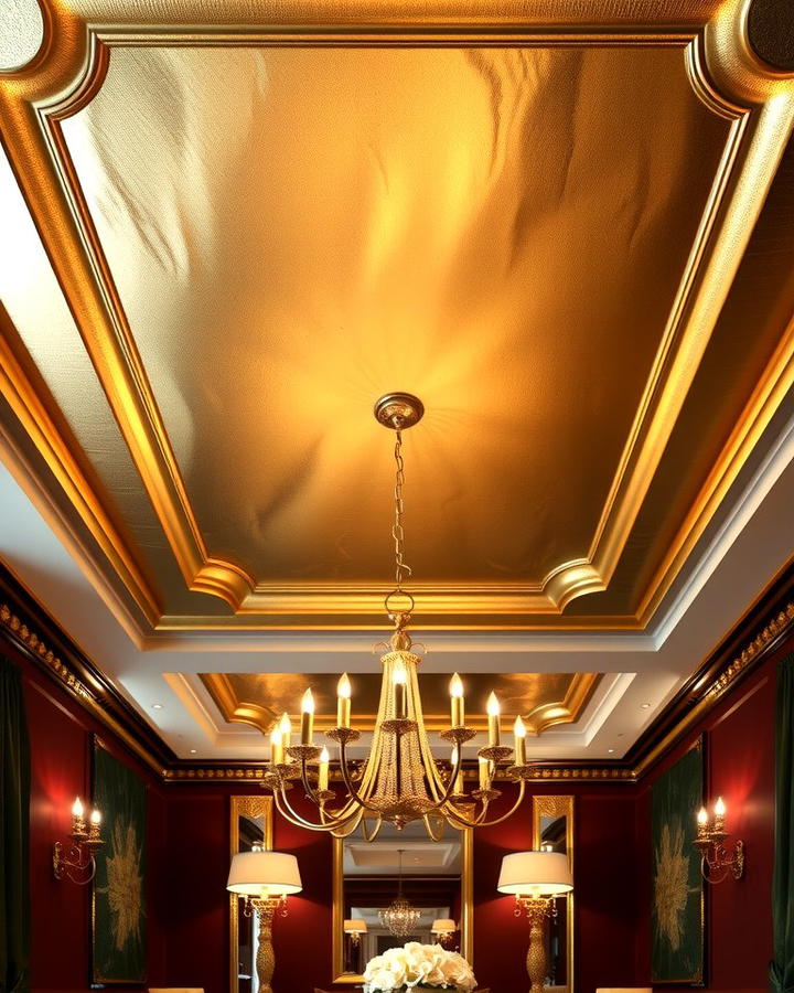 Tray Ceilings with Metallic Finishes - 25 tray ceiling ideas