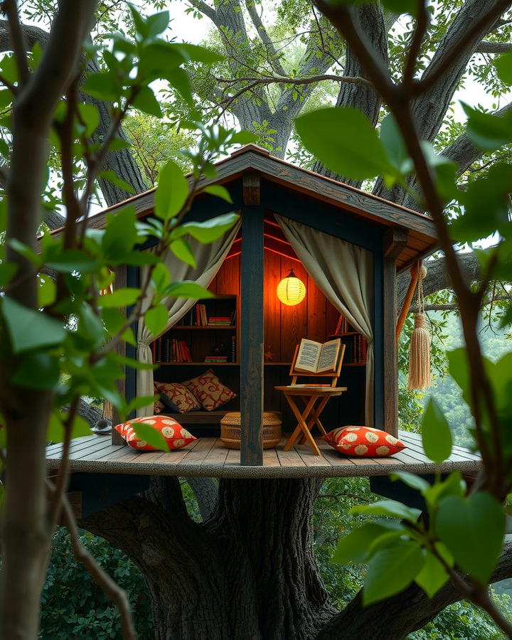 Treehouse Escape - 25 Outdoor Reading Nook Ideas