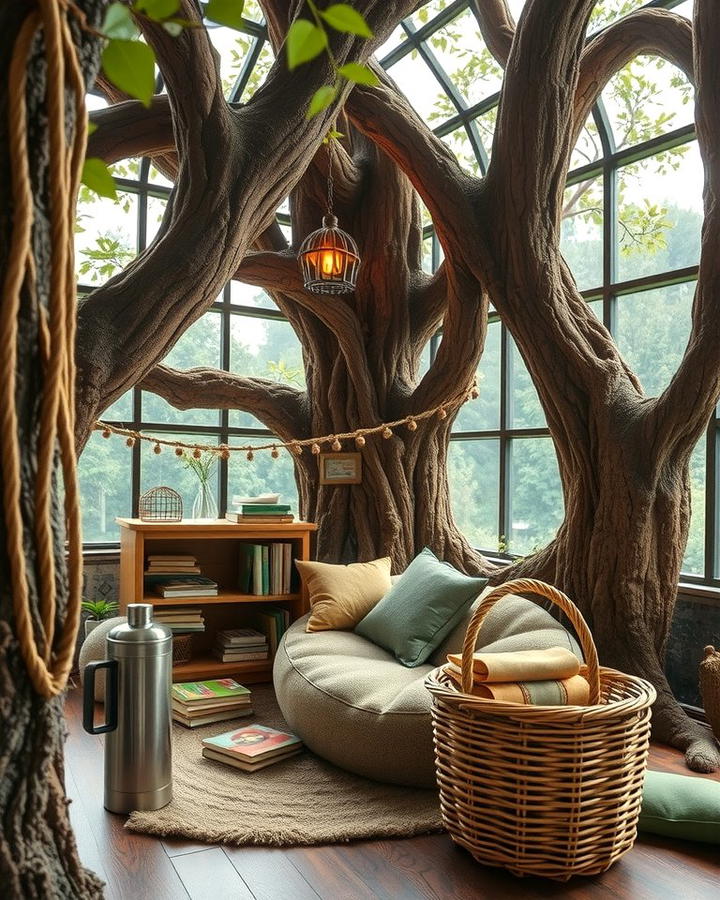 Treehouse Hideaway - 25 Outdoor Reading Nook Ideas