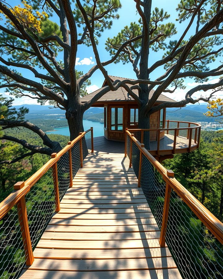 Treehouse with Observation Deck - 25 Tree House Ideas