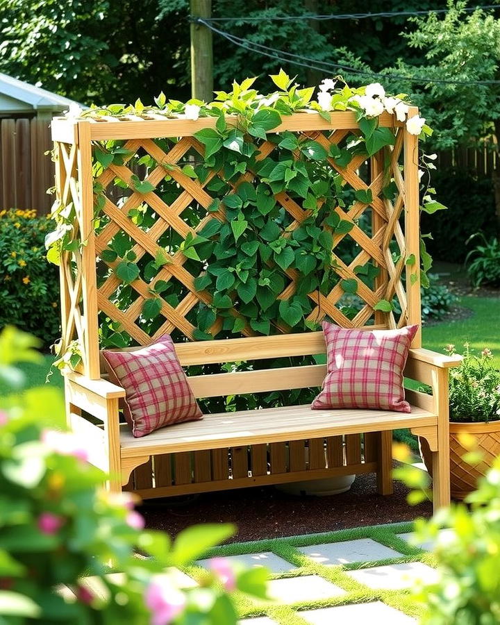 Trellis Bench Combo - 25 Trellis Ideas