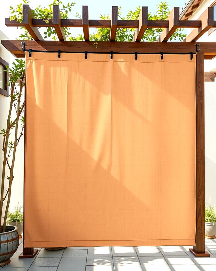 Trellis with Fabric Panels - 30 Ideas Cheap Ways to Block Neighbors View