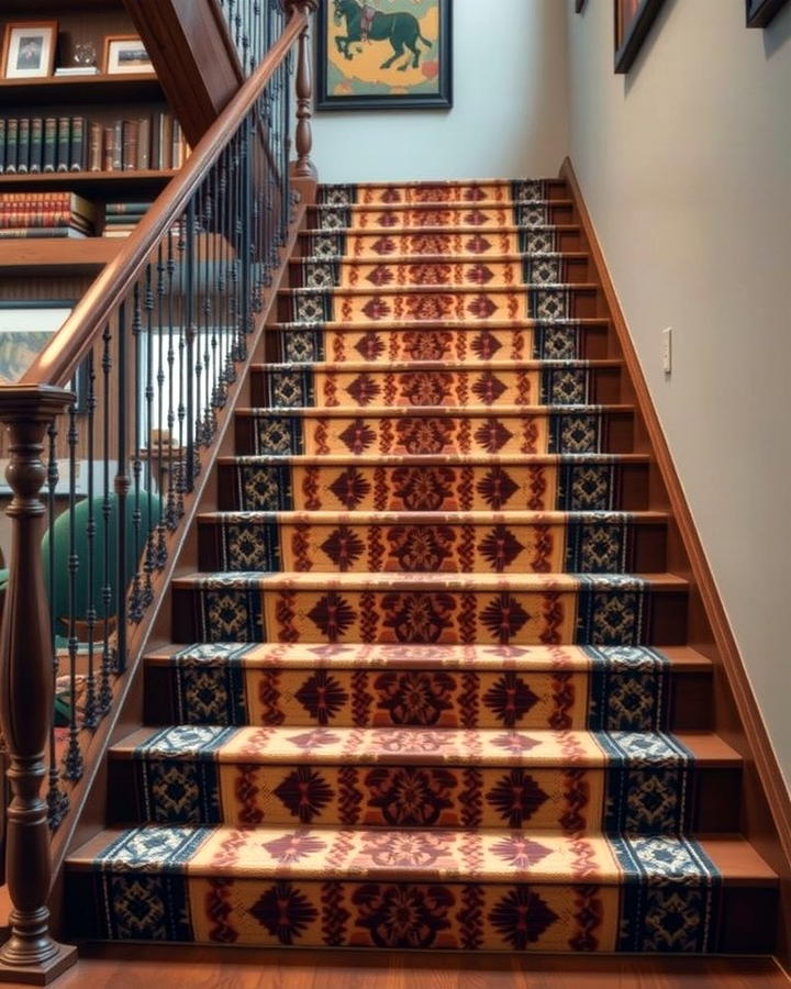 Tribal Patterns - 25 Painted Stair Ideas