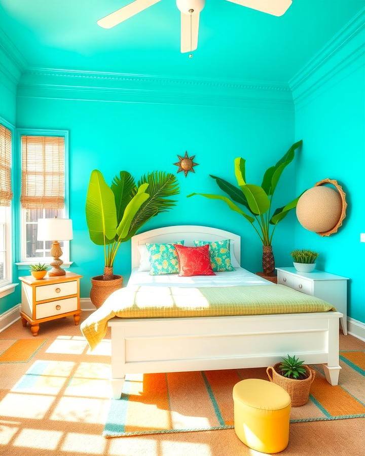 Tropical Beach Color Palette - 25 Ocean-themed Bedroom Ideas