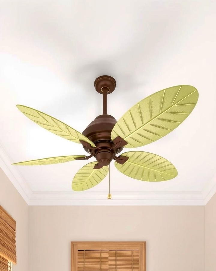 Tropical Ceiling Fans for Comfort - 25 Tropical Bathroom Ideas