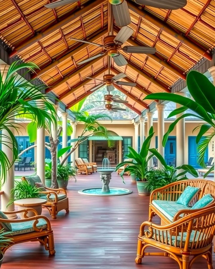 Tropical Inspired Porch Oasis - 30 Large Front Porch Ideas