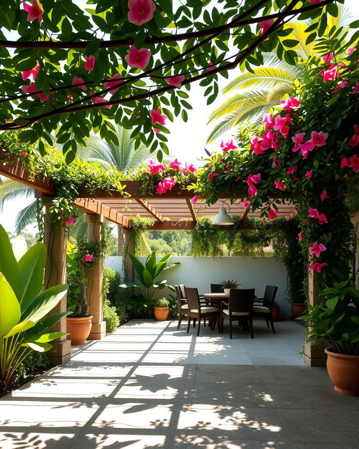 Tropical Pergola - 25 Tropical Garden Ideas