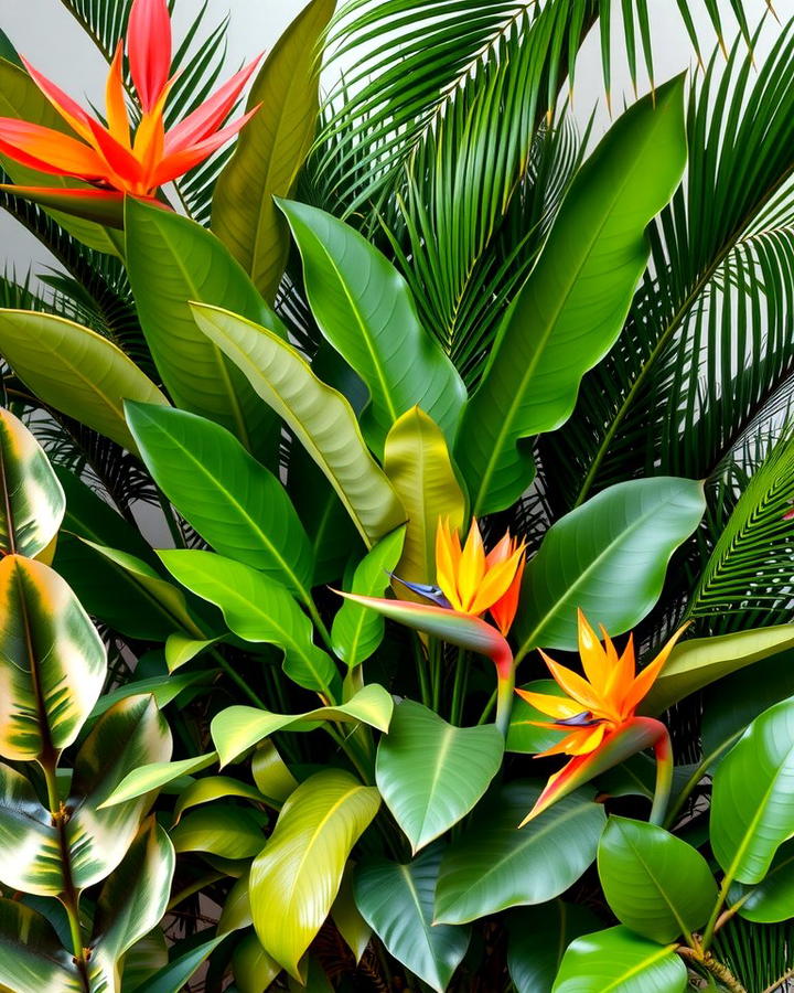 Tropical Plant Corner - 25 Potted Plant Arrangement Ideas