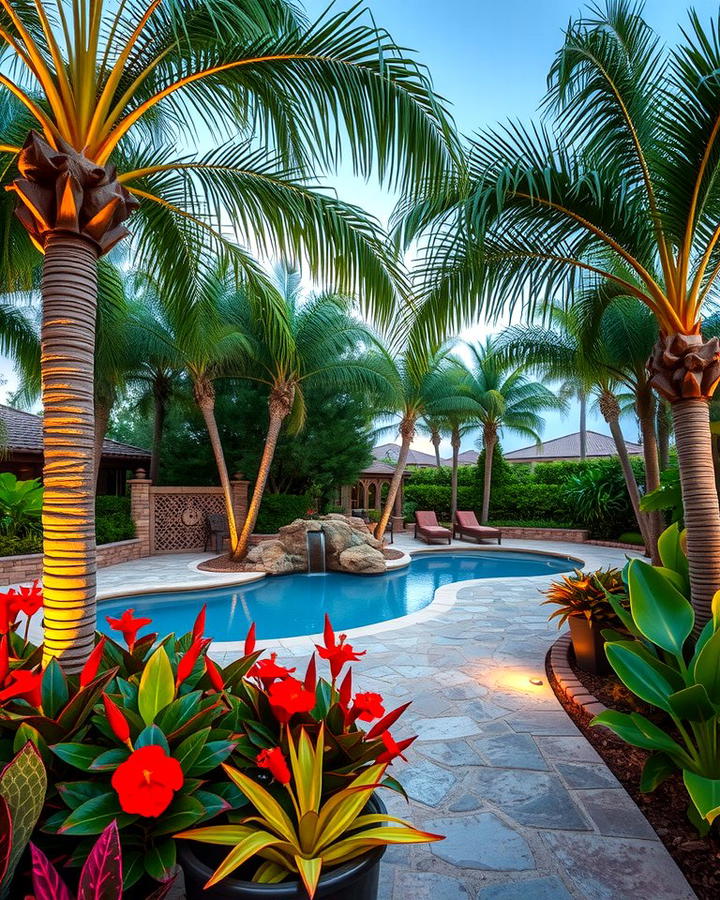 Tropical Poolside Landscaping - 25 South Florida Landscaping Ideas