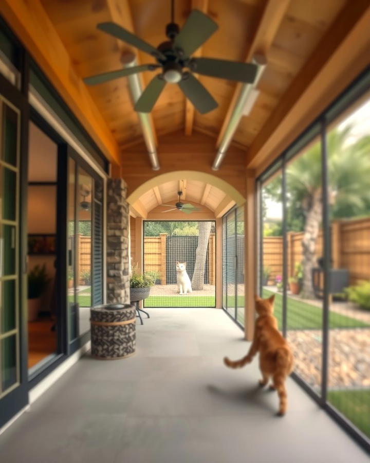 Tunnel Connected Catio - 25 Outdoor Catio Ideas