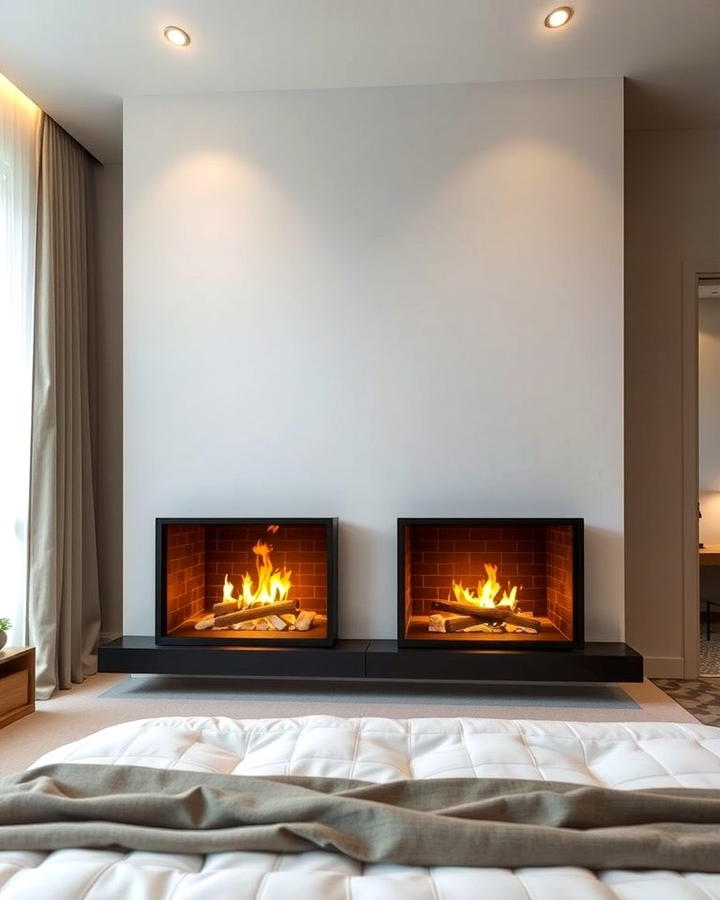 Two Sided Fireplaces - 30 Bedroom Fireplace Ideas