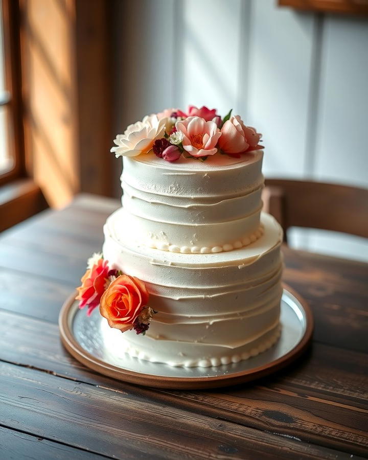 Two Tier Petite Cake - 25 Small Wedding Cake Ideas