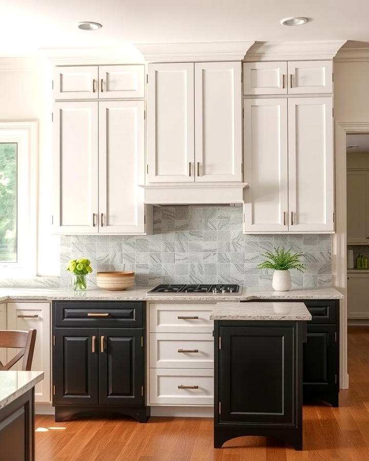 Two Tone Cabinetry for Added Depth - 25 Transitional Kitchen Ideas