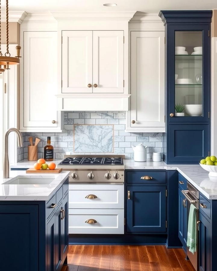 Two Tone Cabinets for Subtle Contrast - 25 Transitional Kitchen Ideas