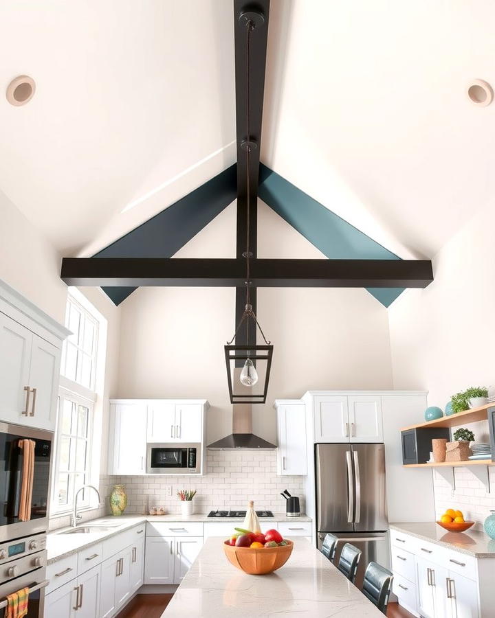 Two Tone Ceiling Design - 25 Vaulted Ceiling Kitchen Ideas