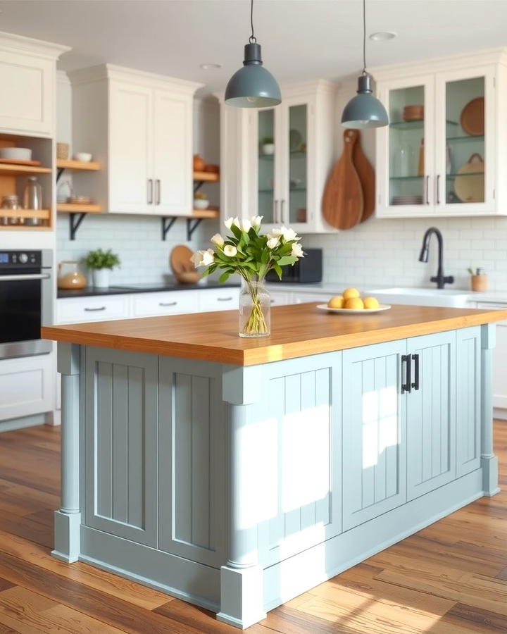 Two Tone Elegance - 25 Shiplap Kitchen Island Ideas