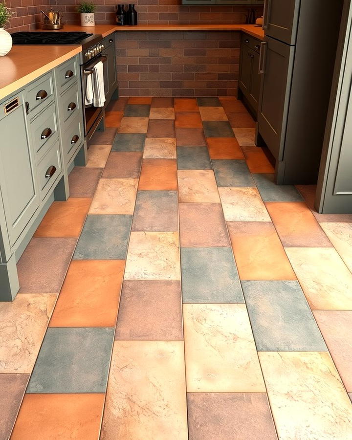 Two Tone Terracotta Floors - 25 Terracotta Kitchen Floor Ideas