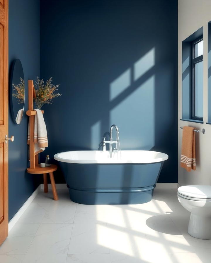 Two Tone Walls - 30 Colorful Bathroom Ideas