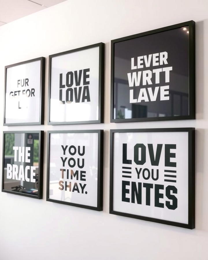 Typography Art Prints - 25 Office Wall Decor Ideas