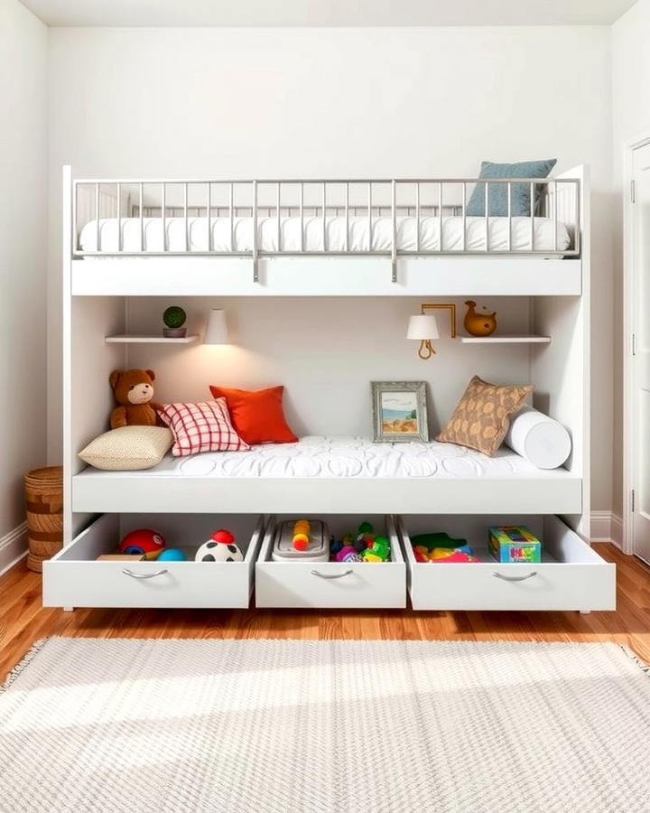 Under Bed Storage Drawers - 25 Playroom Storage Ideas