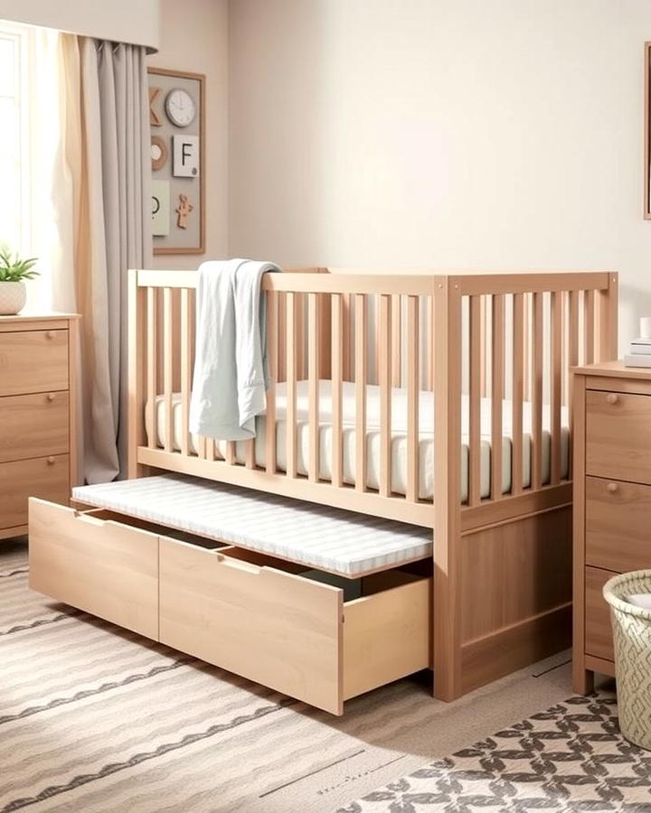 Under Crib Storage Drawers - 25 Nursery Storage Ideas