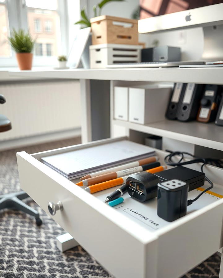 Under Desk Storage Drawers - 25 Office Storage Ideas