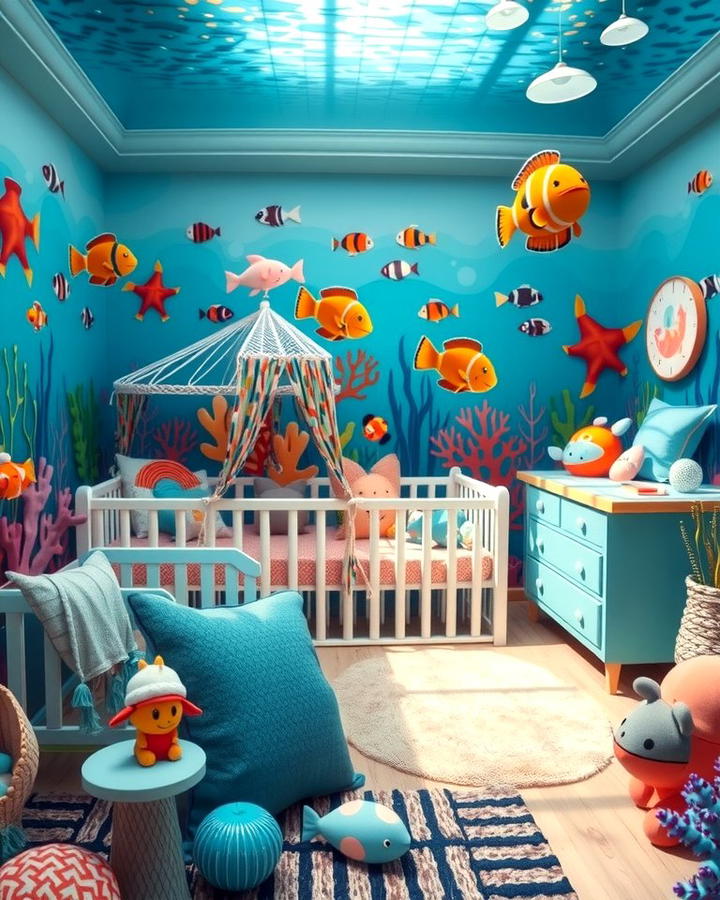 Underwater Coral Reef - 30 Nature Themed Nursery Ideas