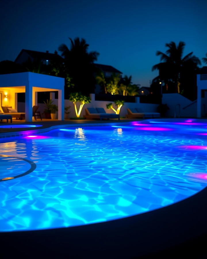 Underwater LED Lights - 25 Pool Lighting Ideas