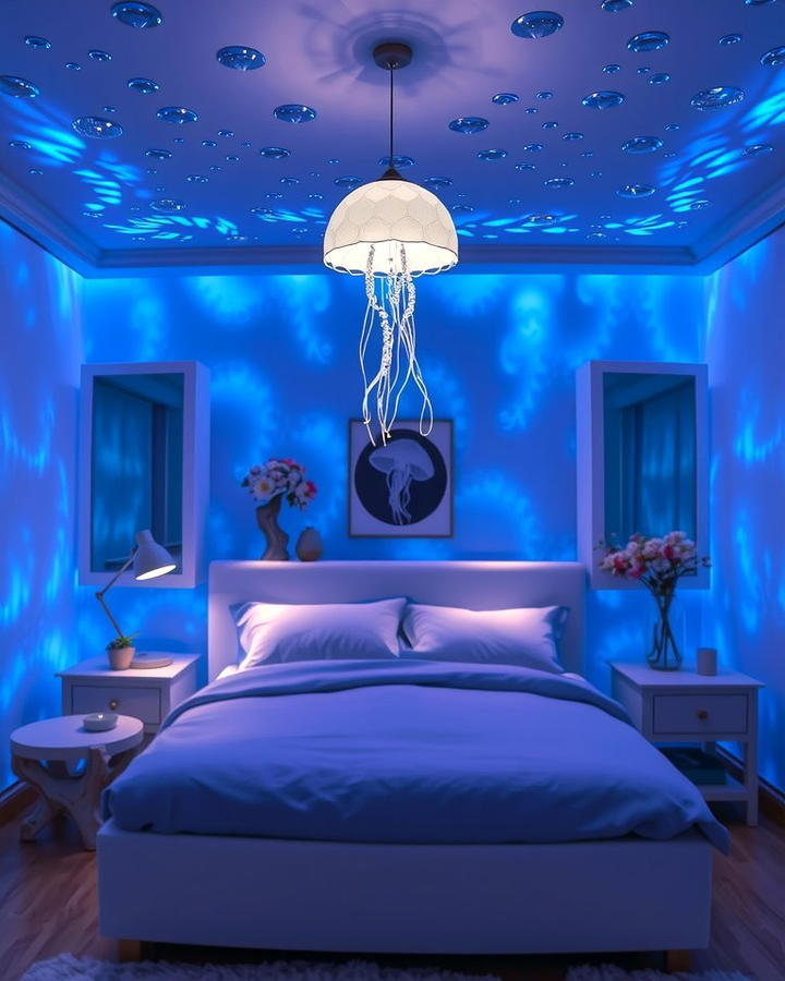 Underwater Lighting Effects - 25 Ocean-themed Bedroom Ideas