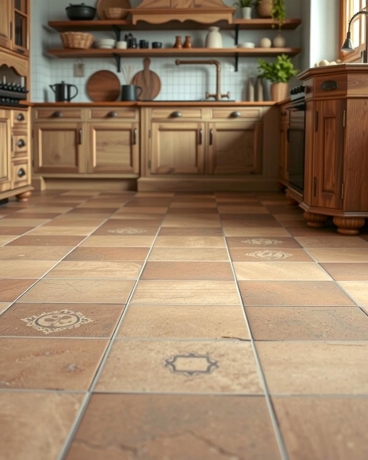 Unglazed Natural Terracotta - 25 Terracotta Kitchen Floor Ideas