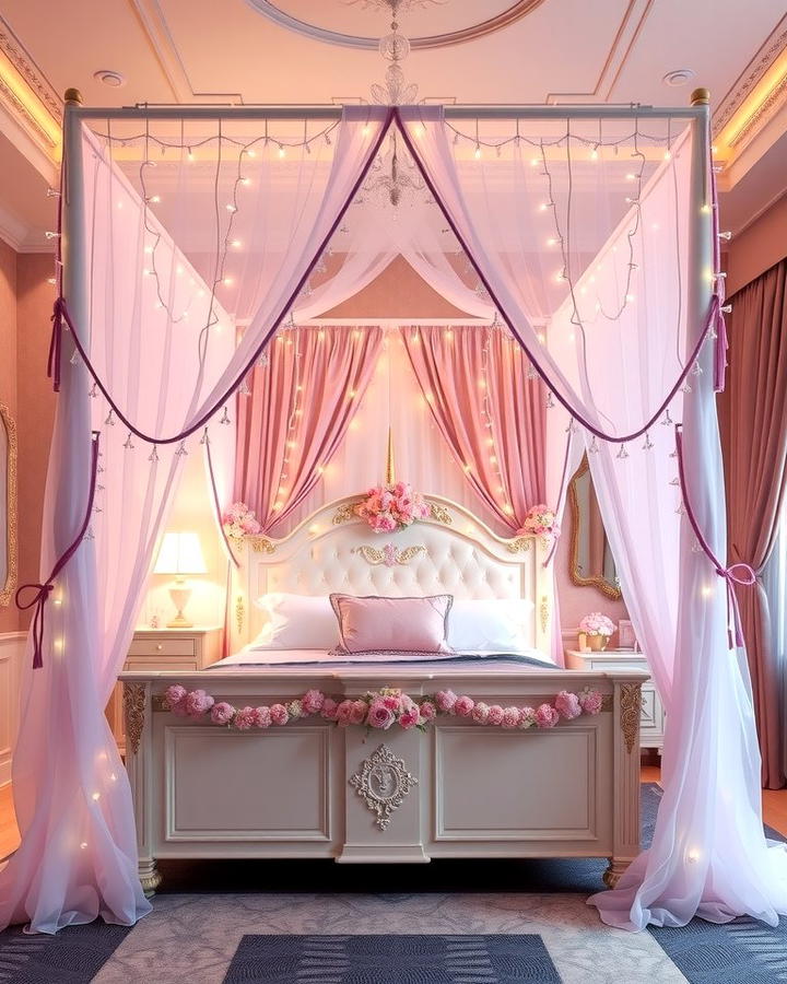 Unicorn Canopy Bed - 25 Unicorn Bedroom Ideas