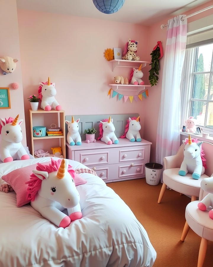 Unicorn Plushies - 25 Unicorn Bedroom Ideas