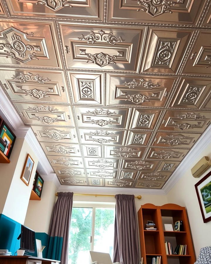 Unique Character for Home Offices - 25 Tin Ceiling