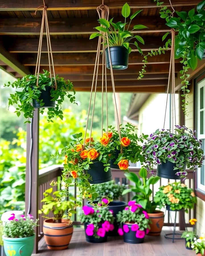 Unique Hanging Plants - 25 Under Deck Landscaping Ideas