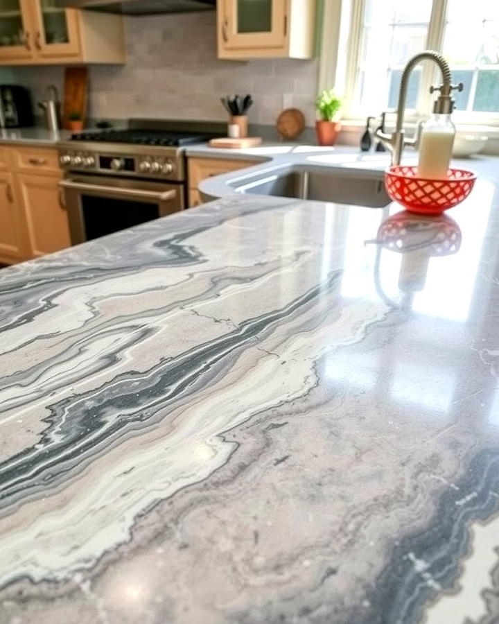 Unique Veining for a Personalized Touch - 25 Soapstone Kitchen Countertops