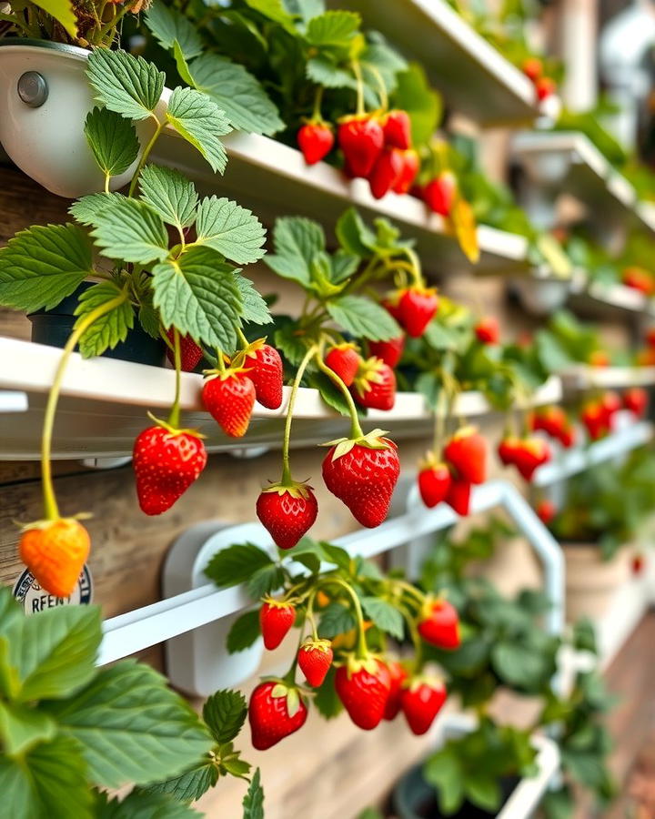 Upcycled Rain Gutters - 25 Strawberry Planter Ideas