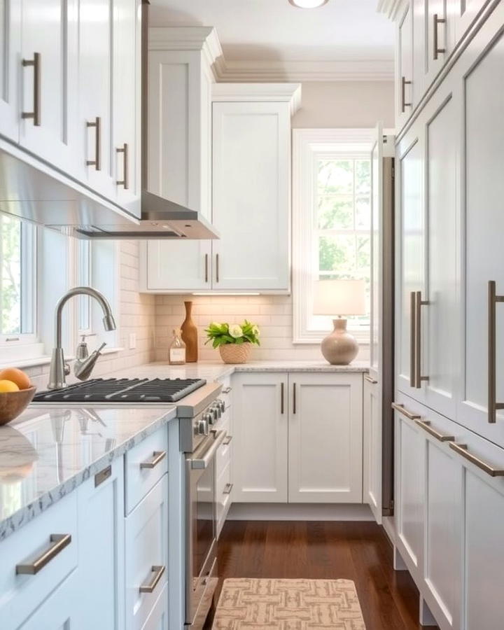 Upgrade Hardware for a Modern Look - 25 Small Galley Kitchen Ideas on a Budget