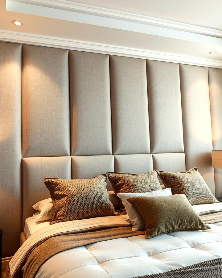 Upholstered Wall Panels - 25 No Headboard Ideas