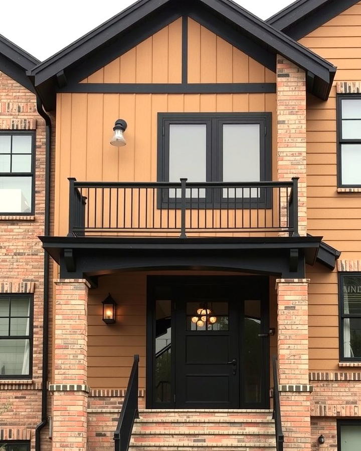 Urban Industrial Appeal - 25 Tan House With Black Trim Design Ideas