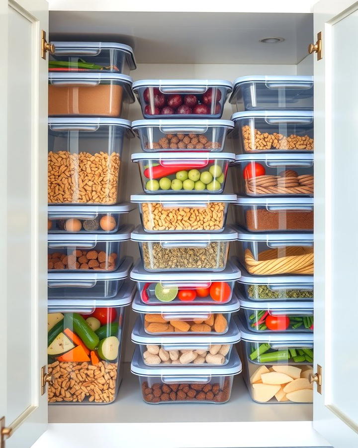 Use Clear Containers for Visibility - 25 Tupperware Organization Ideas